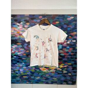 Vintage 90s Gymnastics Girls tshirt size L